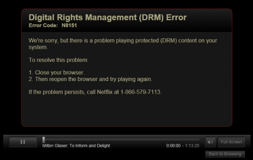 How to fix the Netflix DRM Error N8151 in Google Chrome for Mac